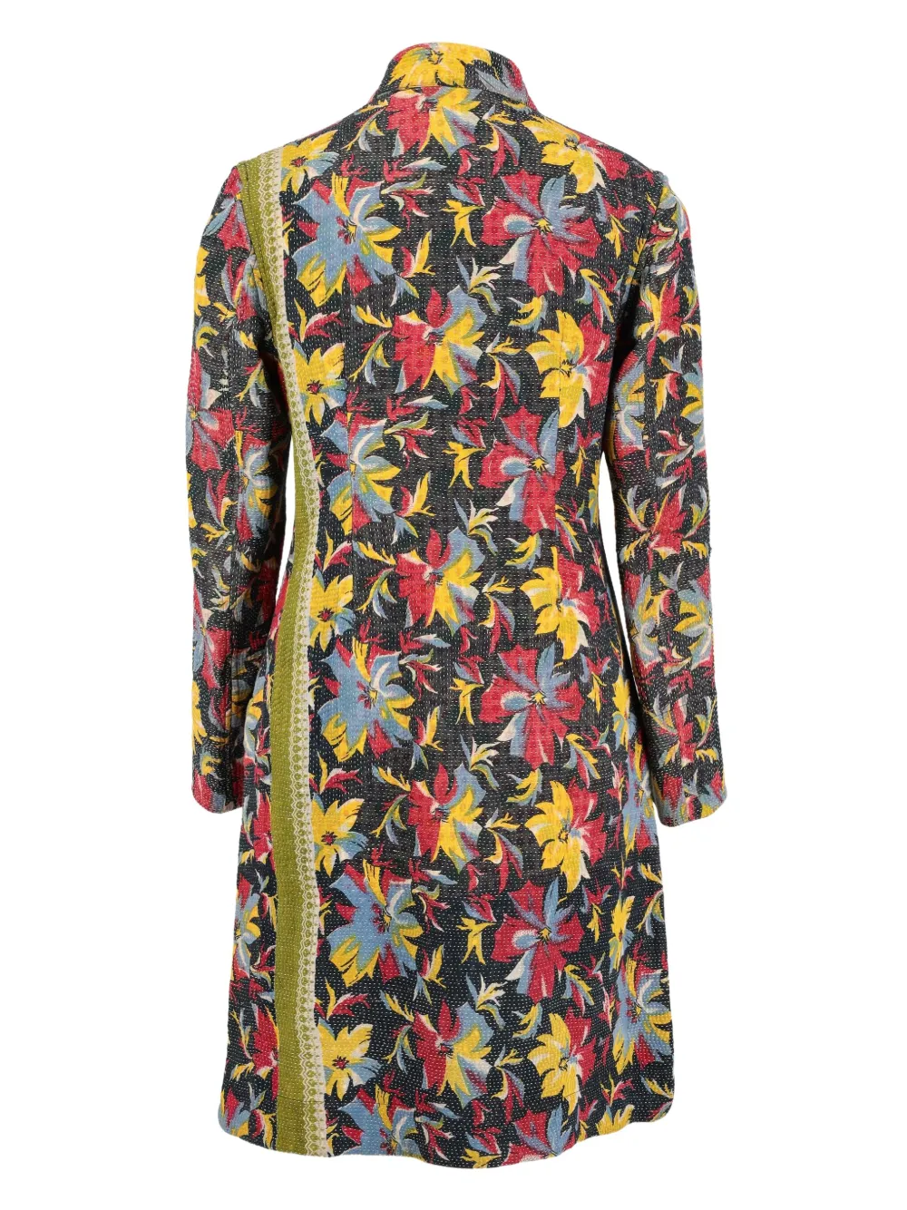 Vintage Jas met bloemenprint - Rood