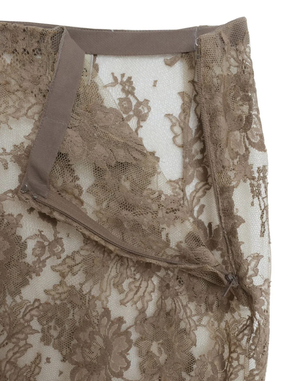 Krizia Pre-Owned 1980s mini-rok met kant - Roze