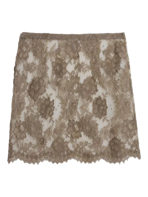 Krizia Pre-Owned 1980s lace mini skirt 