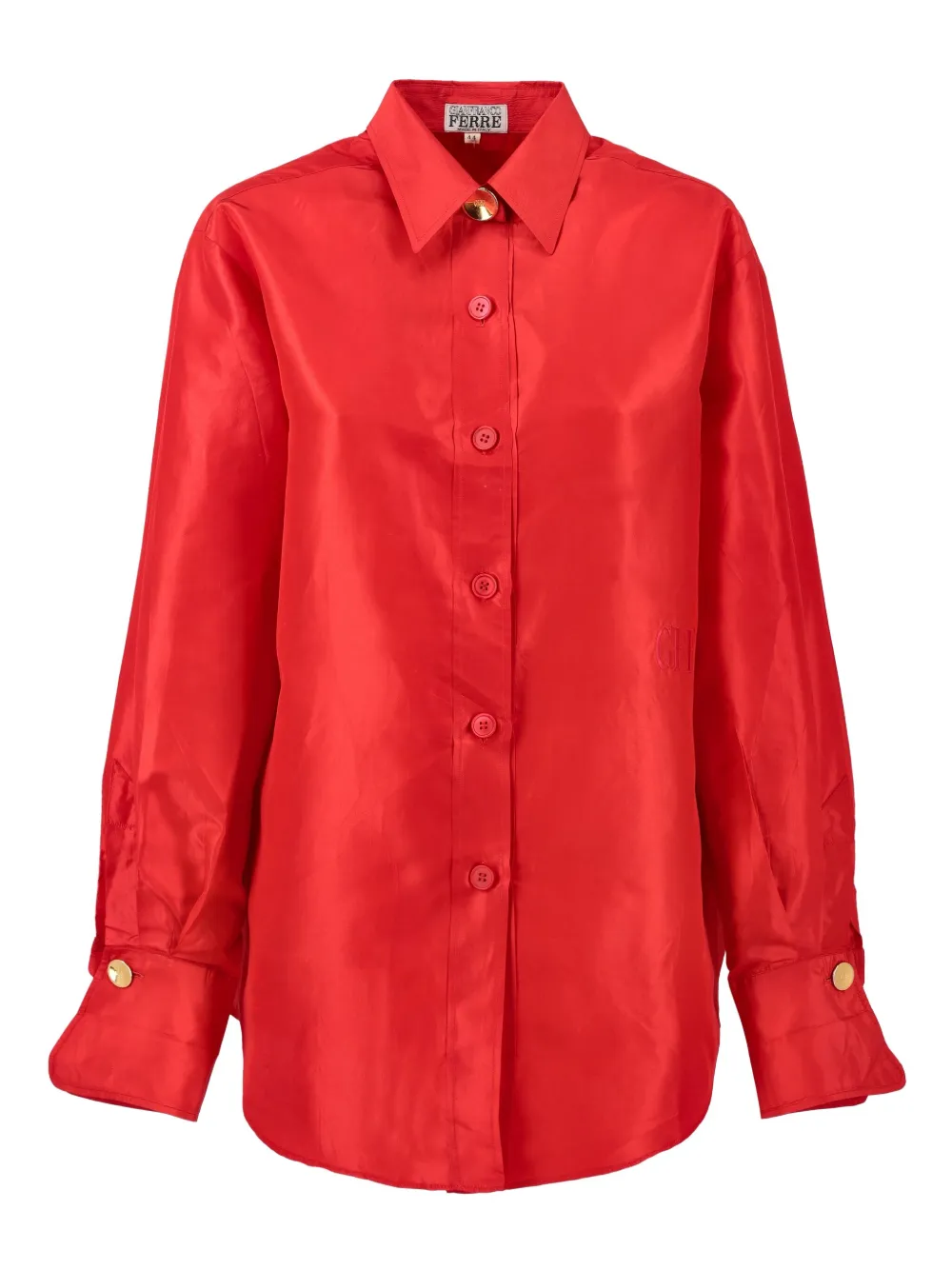 Gianfranco Ferré Pre-Owned camisa de seda | rojo | Image 1