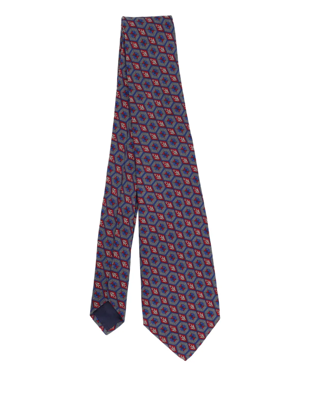 Balenciaga Pre-Owned patterned tie | Blue | Image 1