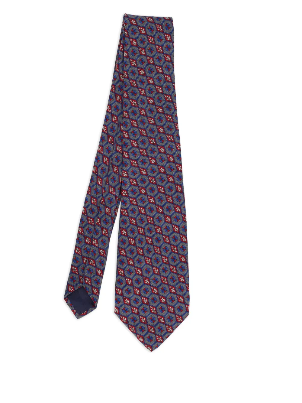 Balenciaga Pre-Owned patterned tie | Blue | Image 1