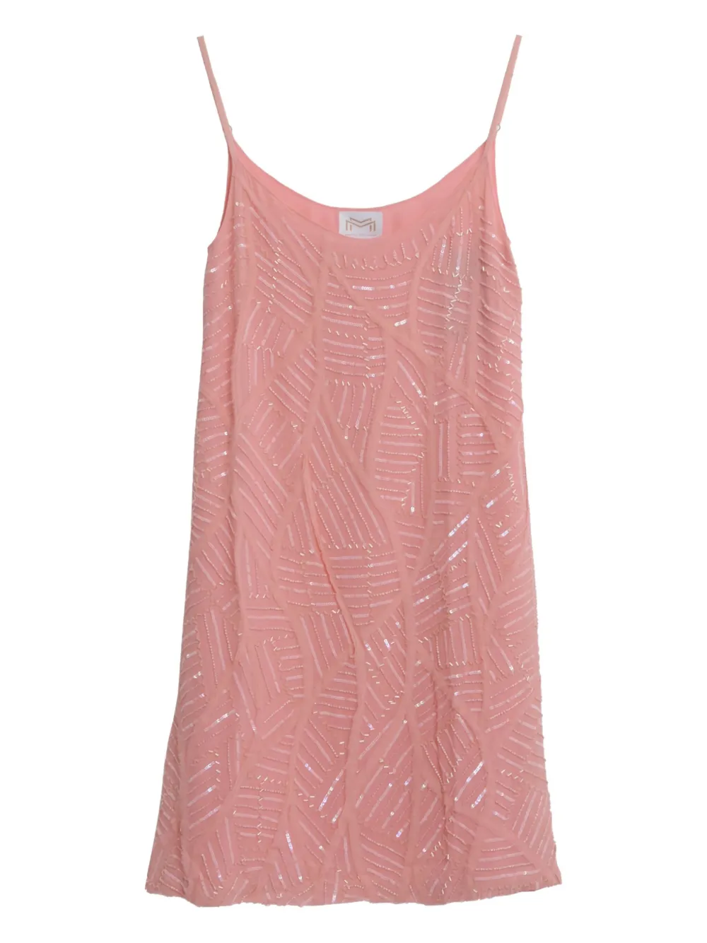 Maryan Mehlhorn pre-owned bead-embellished mini dress | Pink | Image 1