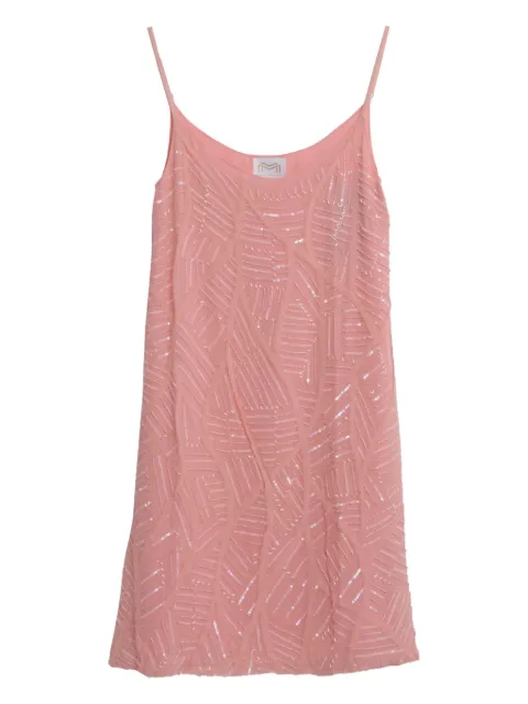 Maryan Mehlhorn pre-owned bead-embellished mini dress