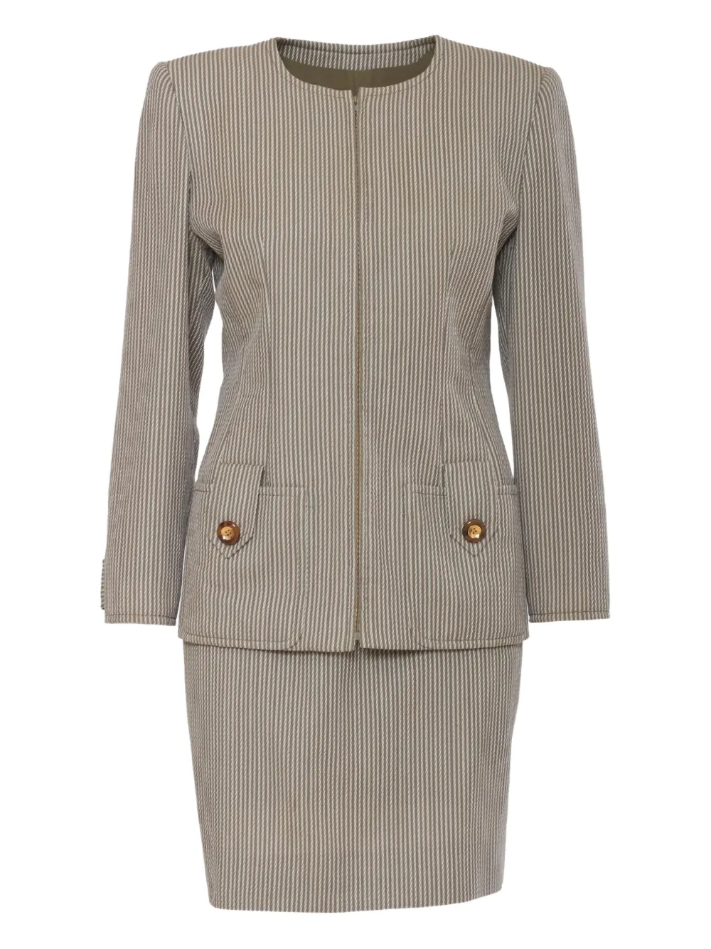 pre-owned striped suit