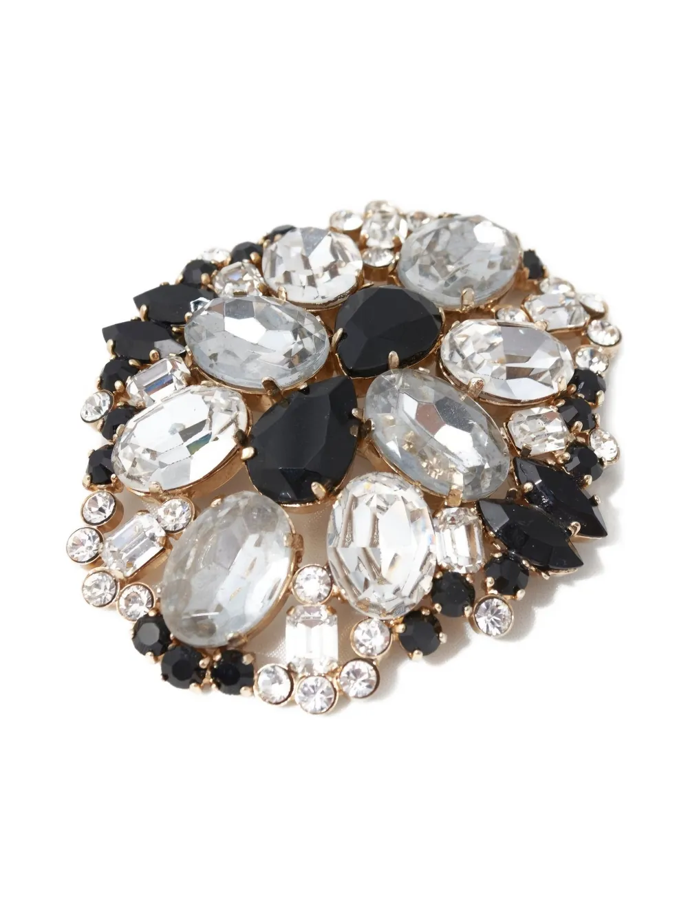 Gianfranco Ferré Pre-Owned 1980s Brosche mit Strassverzierung | Gold | Image 1