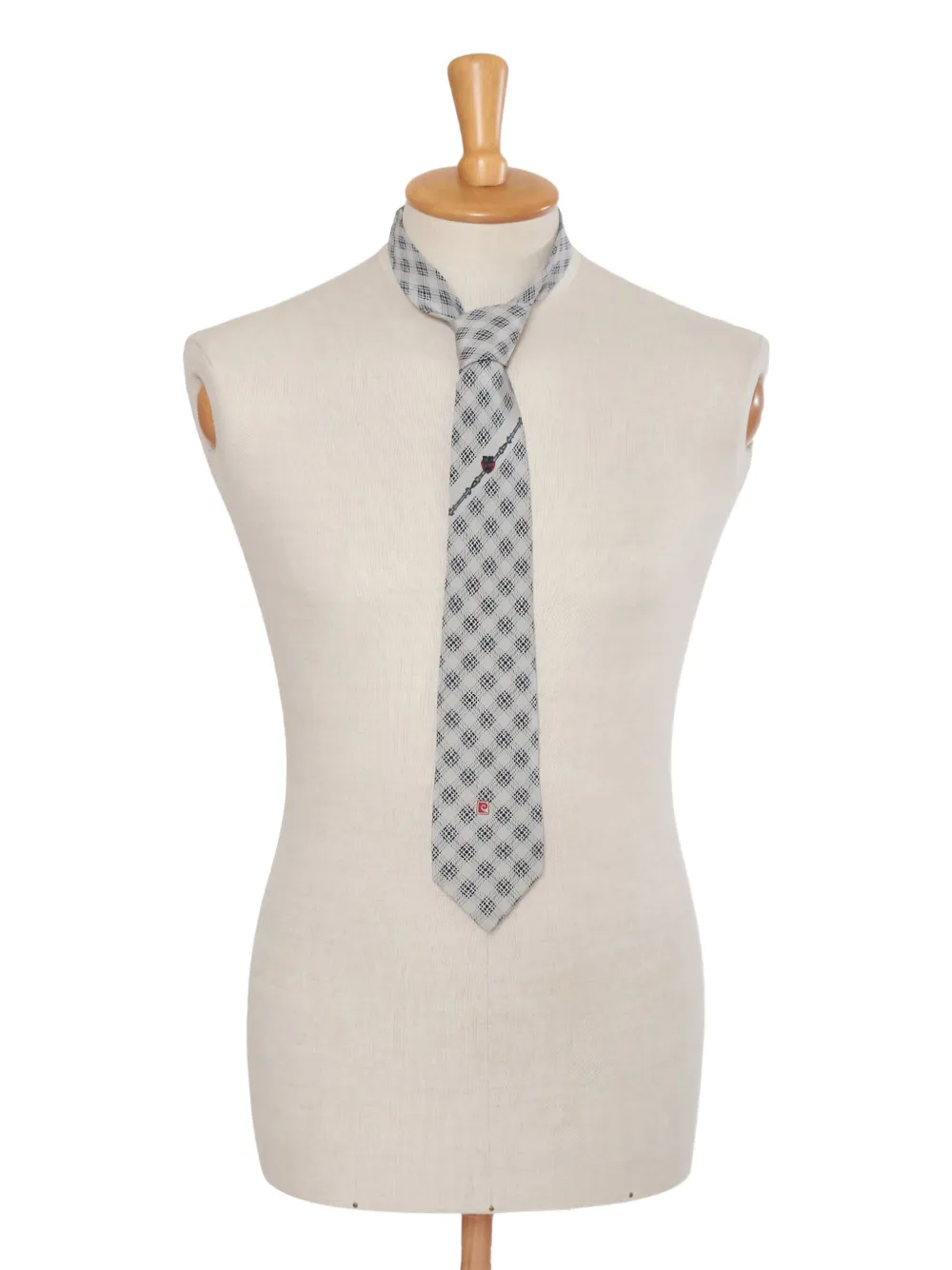 Pierre Cardin Pre-Owned corbata de seda a cuadros | azul | Image 1