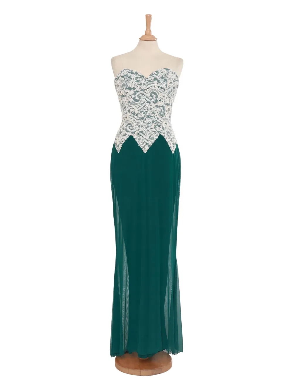 Pre-owned Vicky Tiel Couture Vintage Lace-detailing Dress
