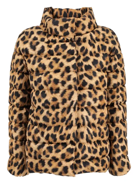 Moncler Vintage Pre-Owned leopard-print puffer jacket