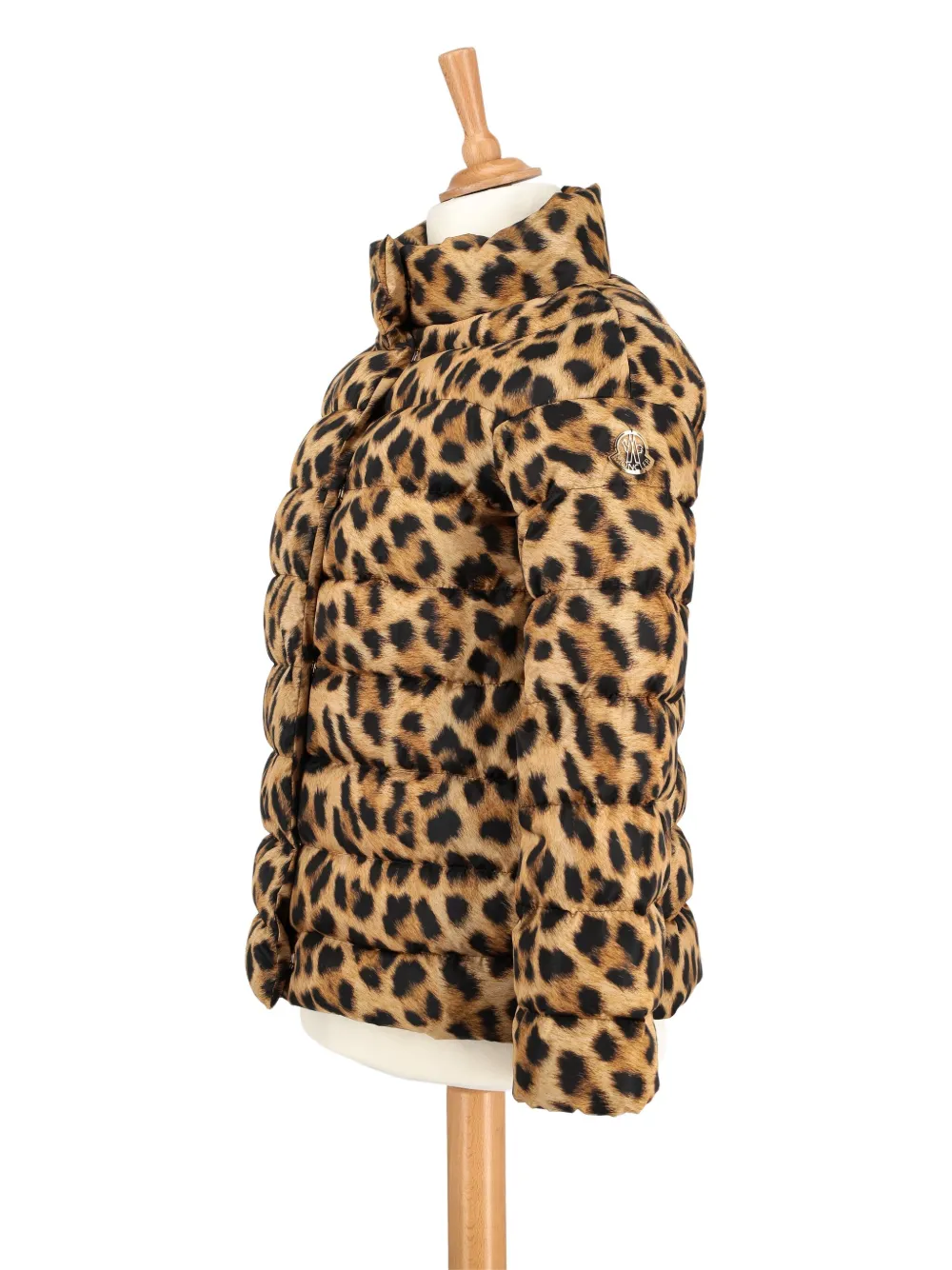 Pre-owned Moncler Vintage Leopard-print Puffer Jacket