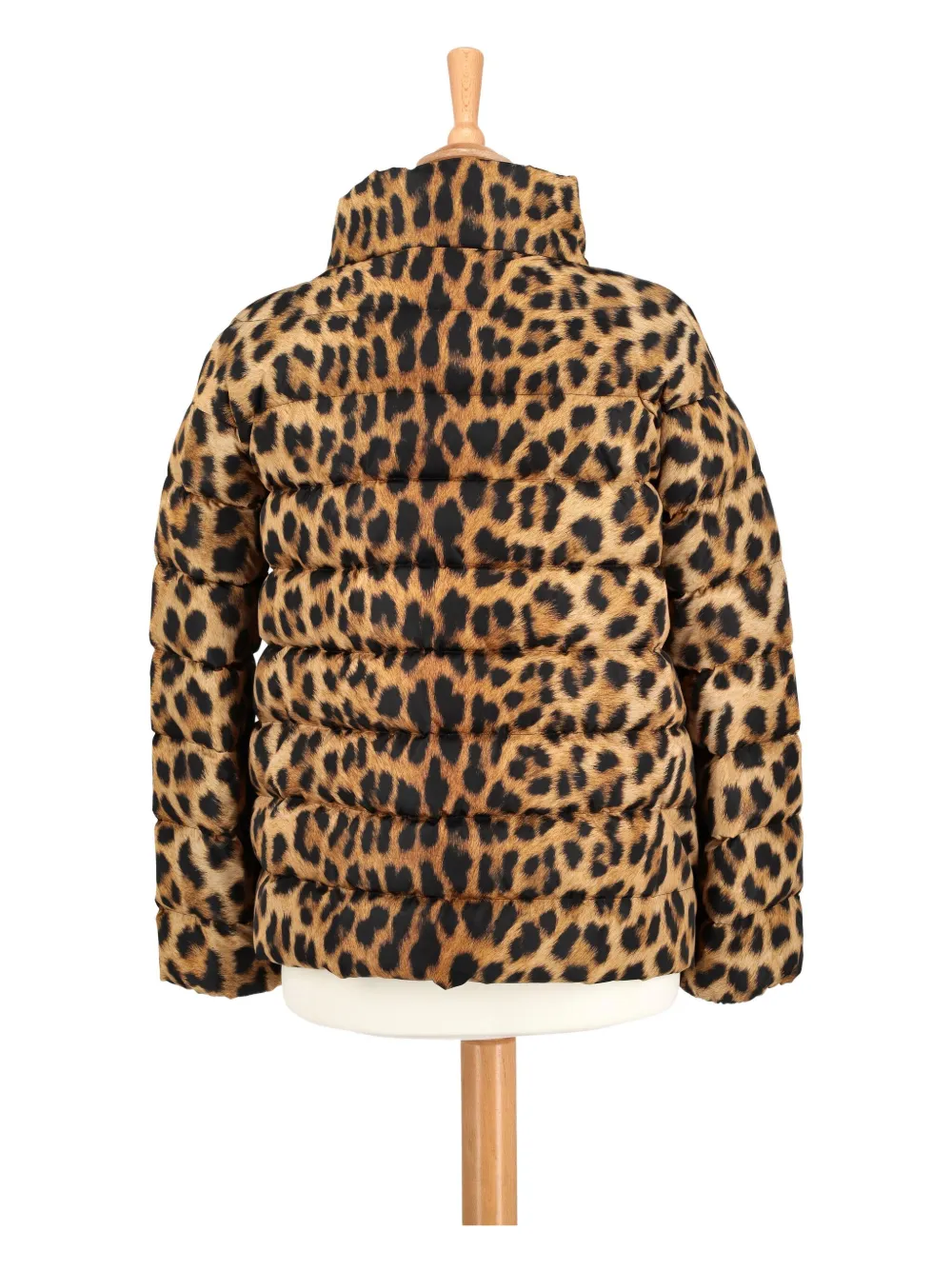 Pre-owned Moncler Vintage Leopard-print Puffer Jacket