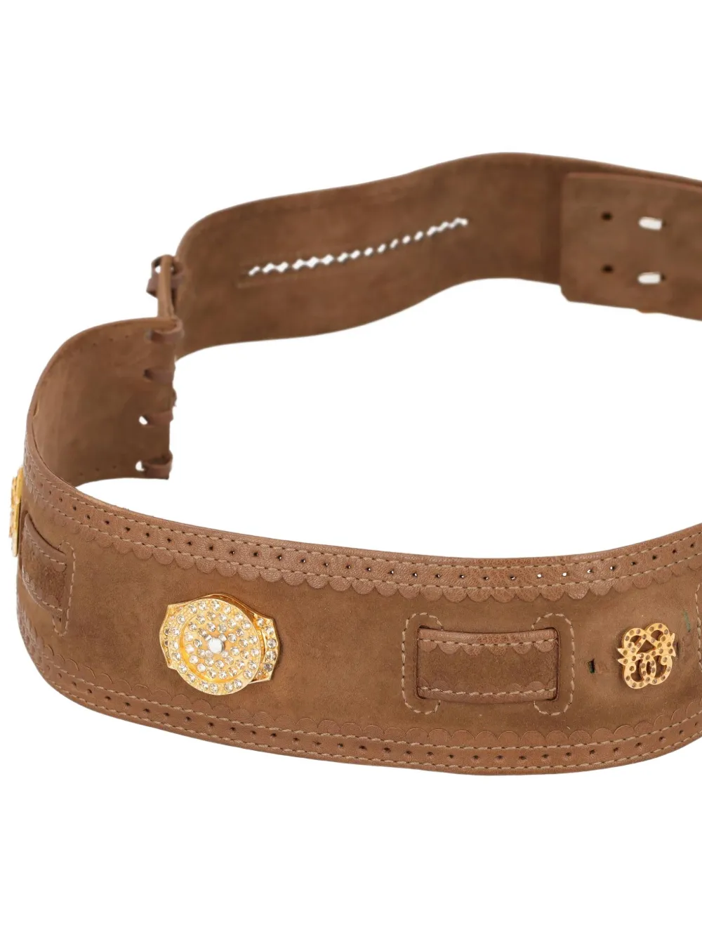 Pre-owned Pirovano Vintage Suede Belt