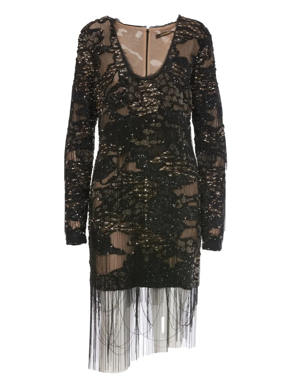 embroidered mini dress