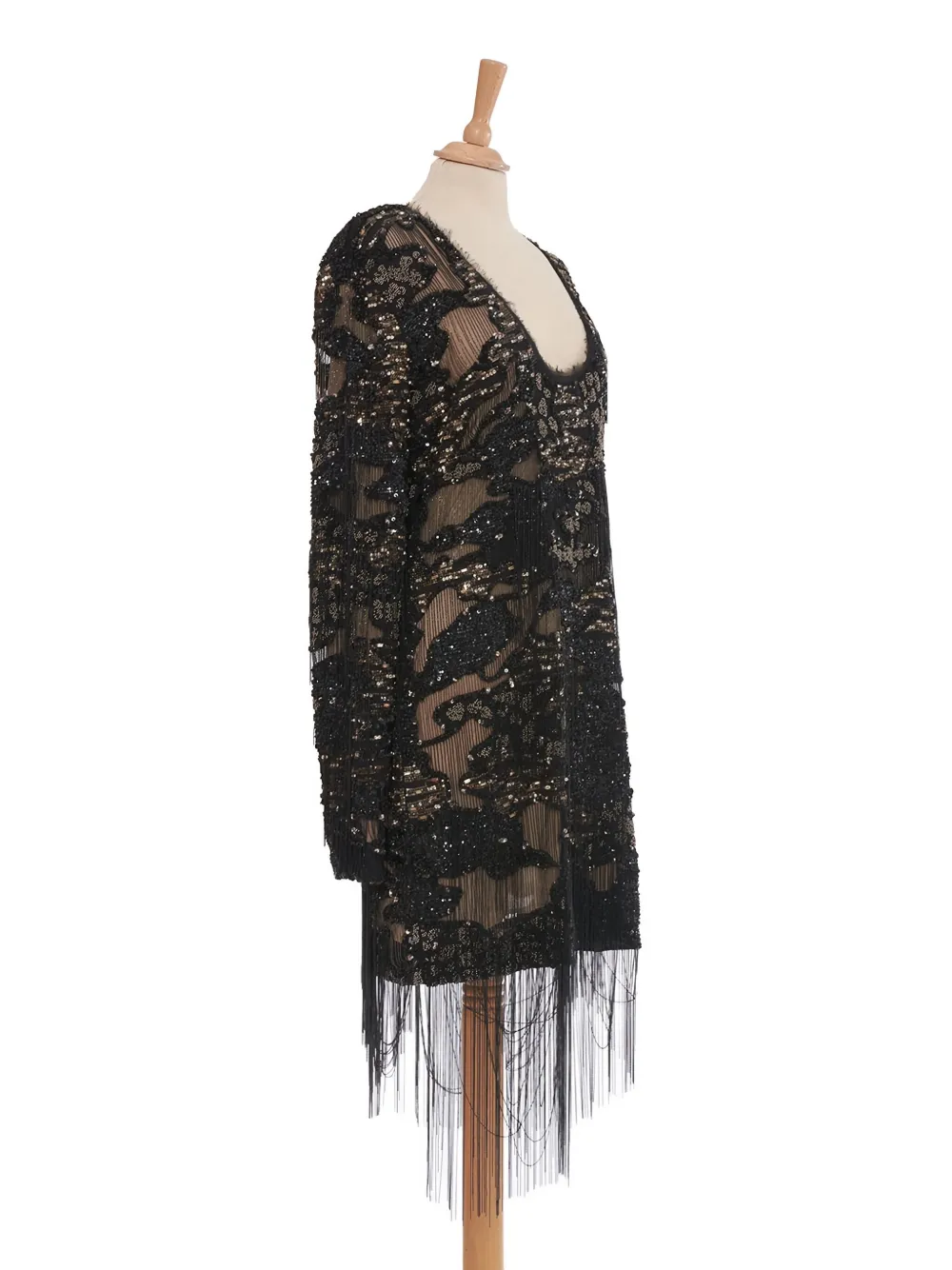 Pre-owned Roberto Cavalli Vintage Embroidered Mini Dress