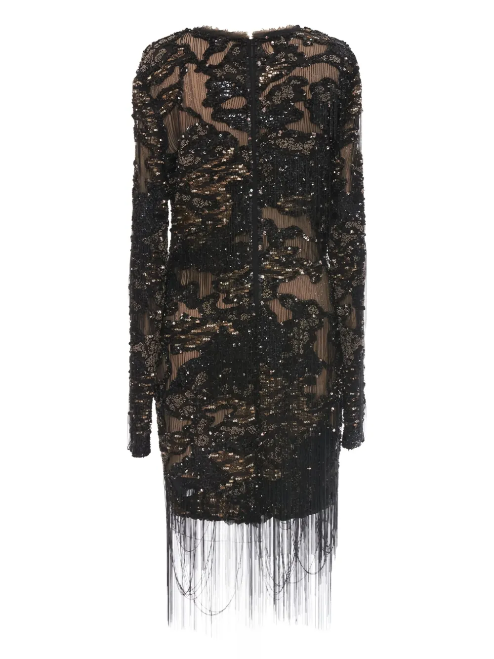Roberto Cavalli Vintage embroidered mini dress - Zwart