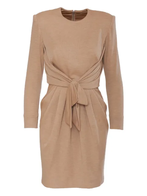 Vintage Pre-Owned knot-detail midi dress