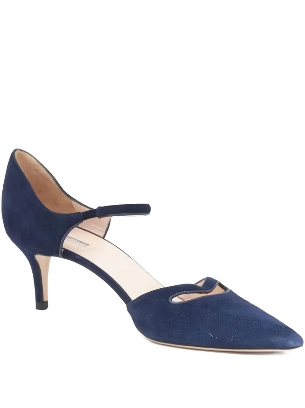 Giorgio Armani Pre-Owned escarpins en daim 55 mm | bleu | Image 1