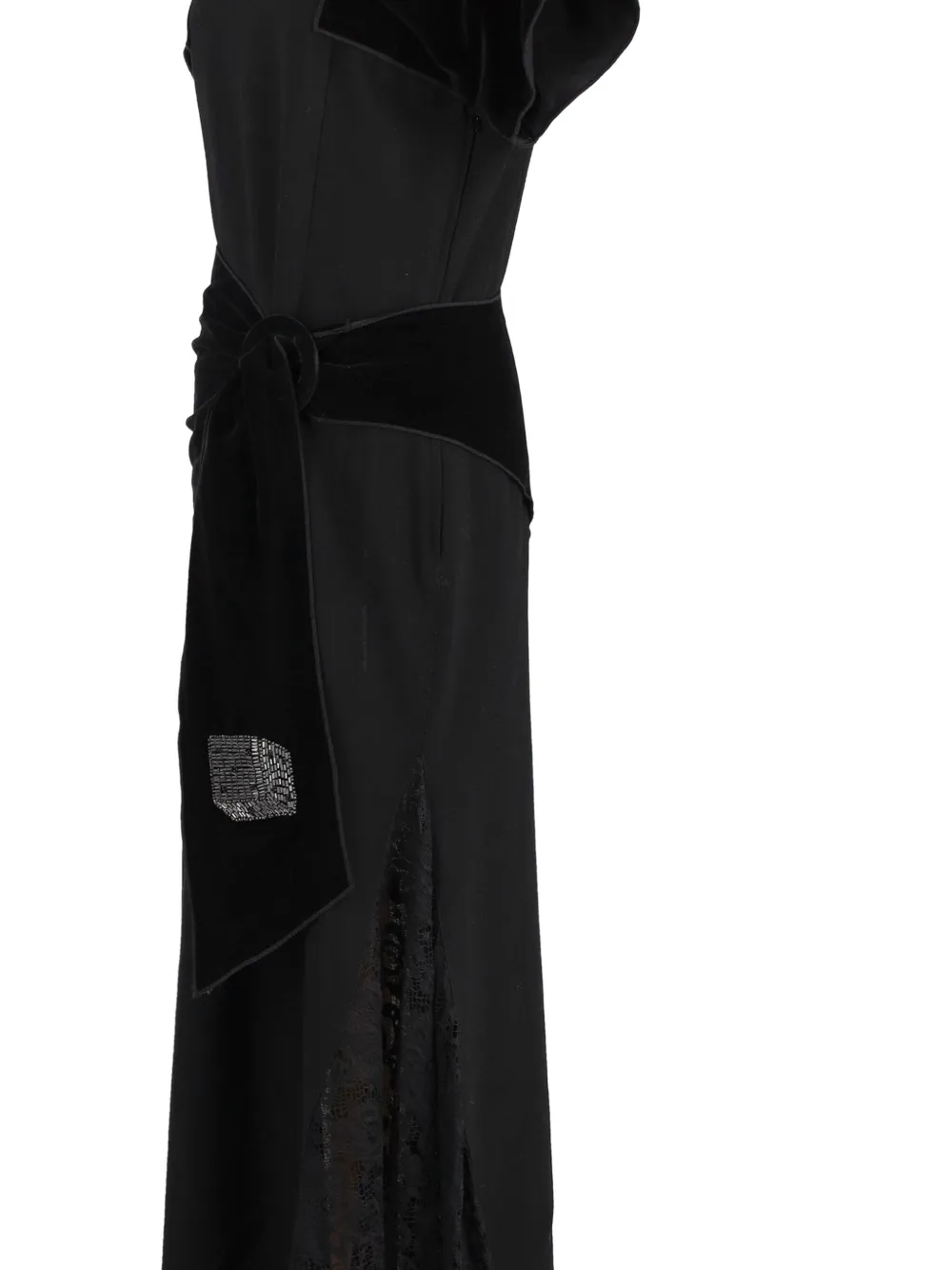 Rocco Barocco Vintage wool dress - Zwart