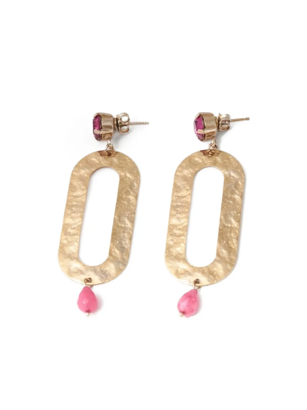 1980s rhinestone-embellished earrings