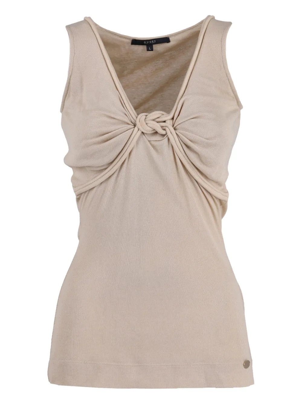 Gucci Pre-Owned 00's ribbed top | Neutrals | Image 1