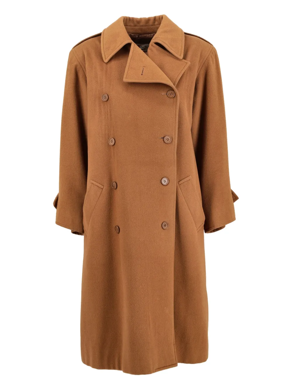 Saint Laurent Pre-Owned wool trench coat | Brown | Image 1