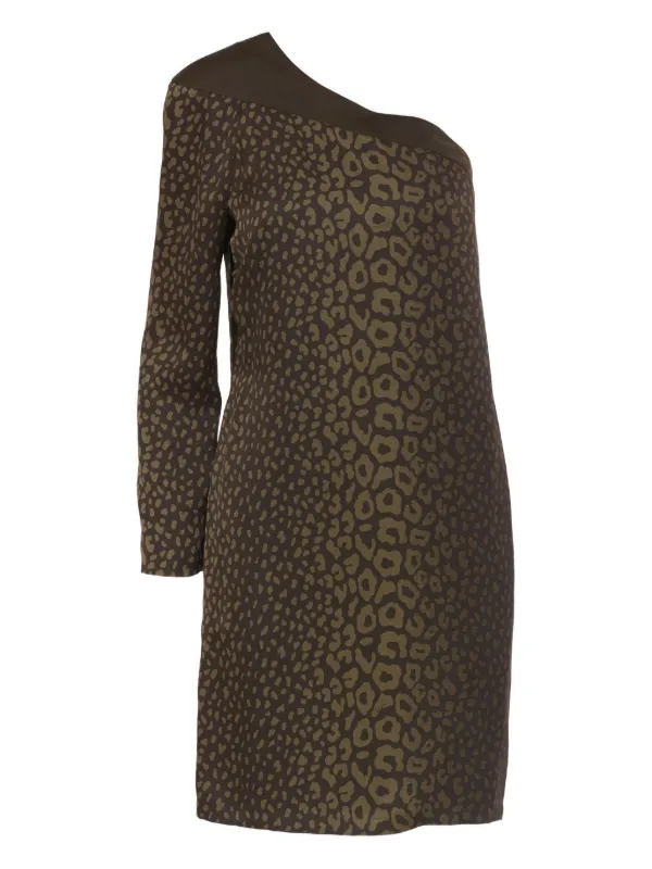 Gucci Pre-Owned one-shoulder Mini Dress | Green | FARFETCH OM