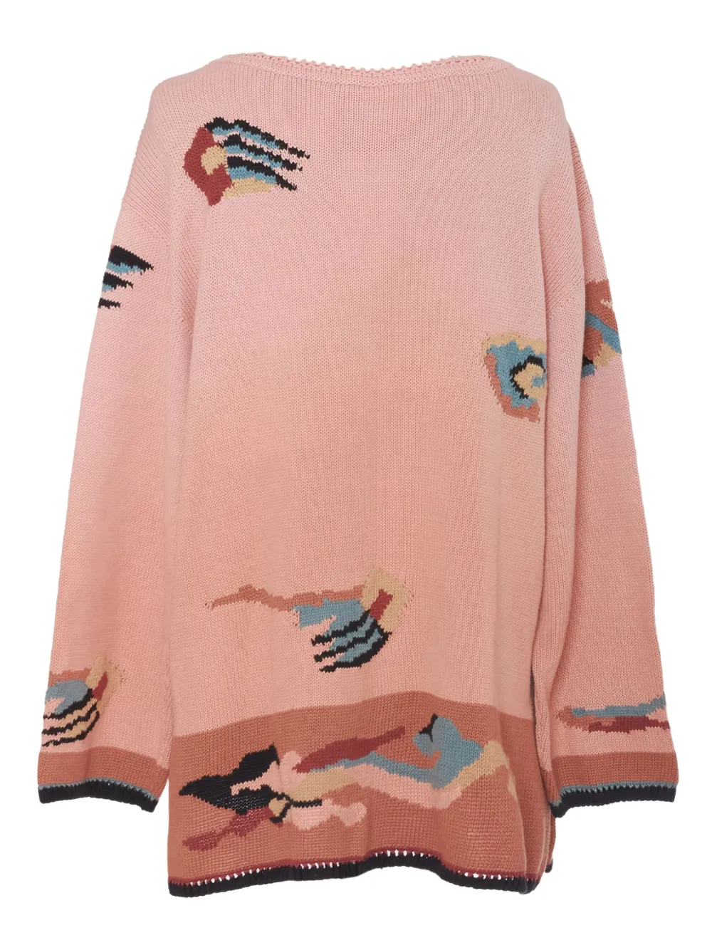 Krizia Pre-Owned abstract-print cotton sweater | Image 2