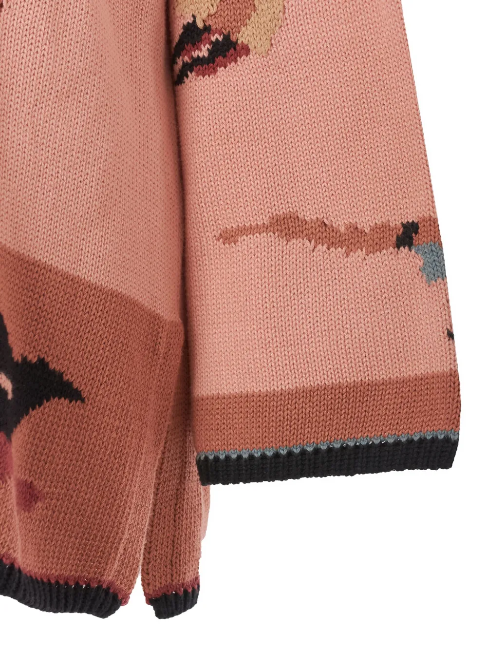 Pre-owned Krizia Abstract-print Cotton Sweater In Pink
