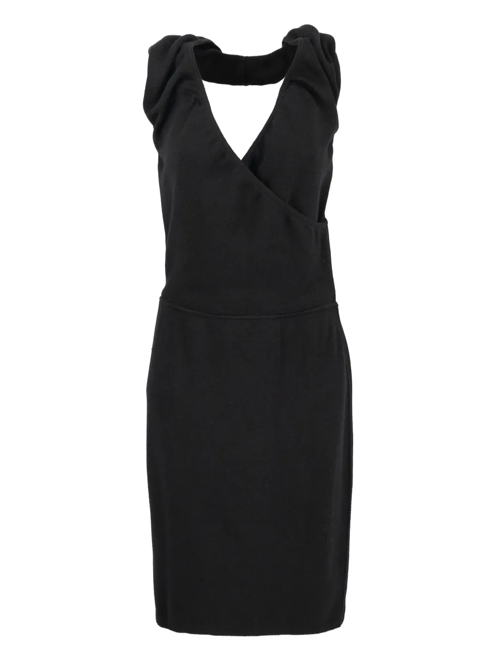 Alaïa Pre-Owned V-neck midi dress | Black | Image 1
