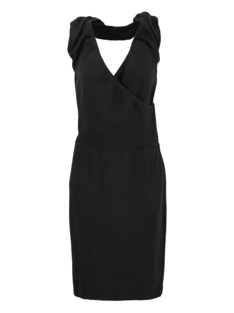 Alaïa Pre-Owned V-neck midi dress