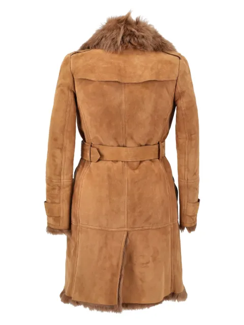 Burberry Pre-Owned trench en peau de mouton retournée