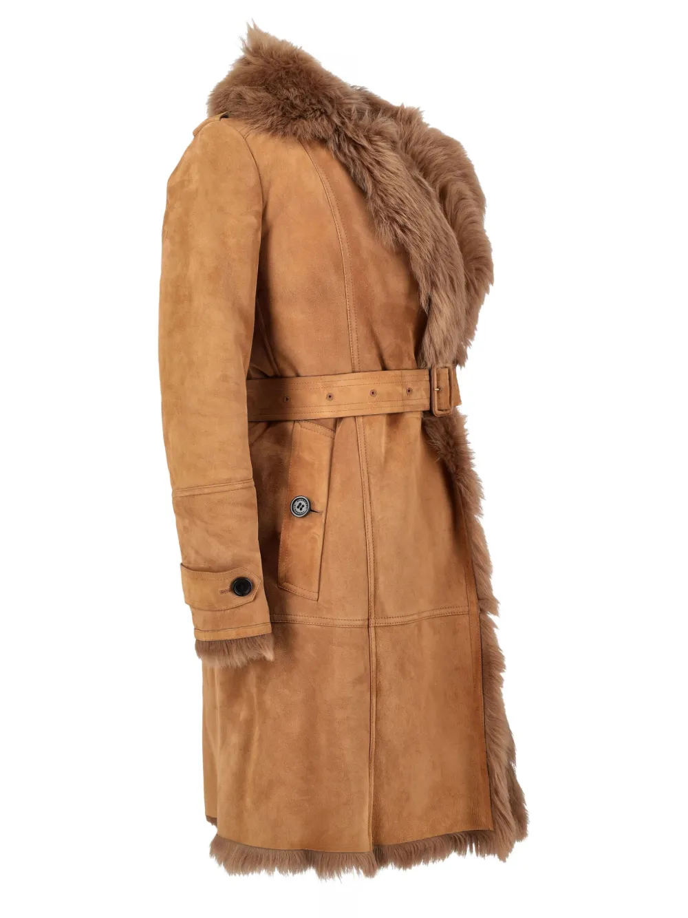 Burberry Pre-Owned Lammy trenchcoat - Bruin