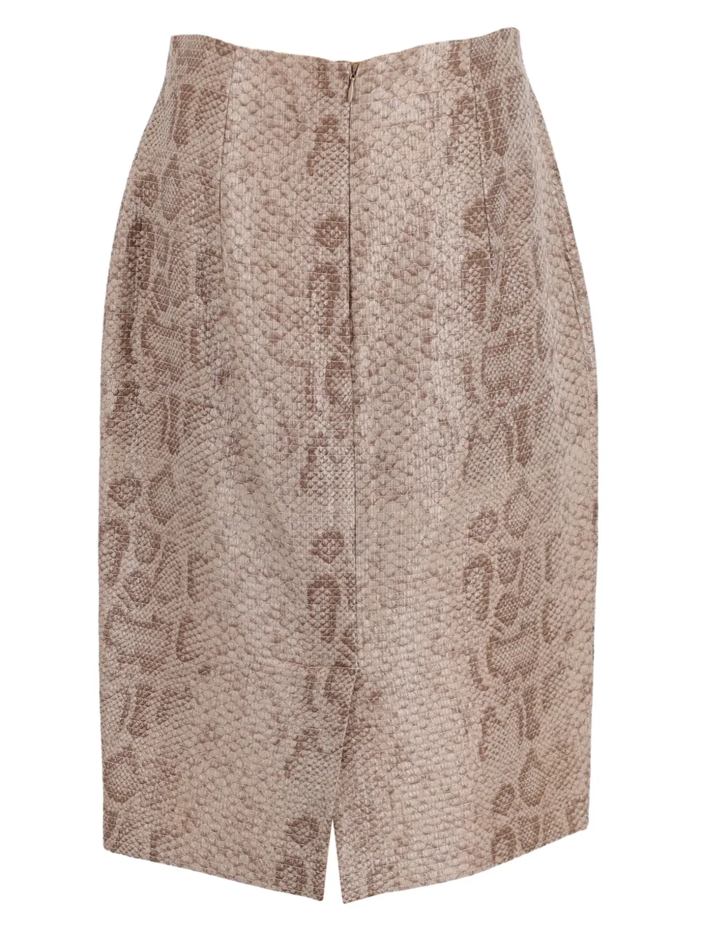 Gianfranco Ferré Pre-Owned snakeskin-print midi skirt | Image 2