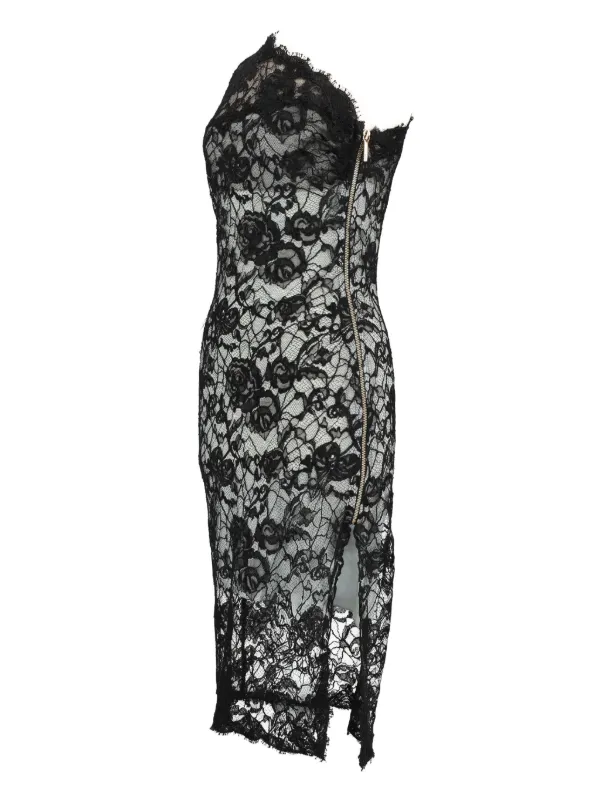 Emilio Pucci Lace-detailing Midi Dress - Black