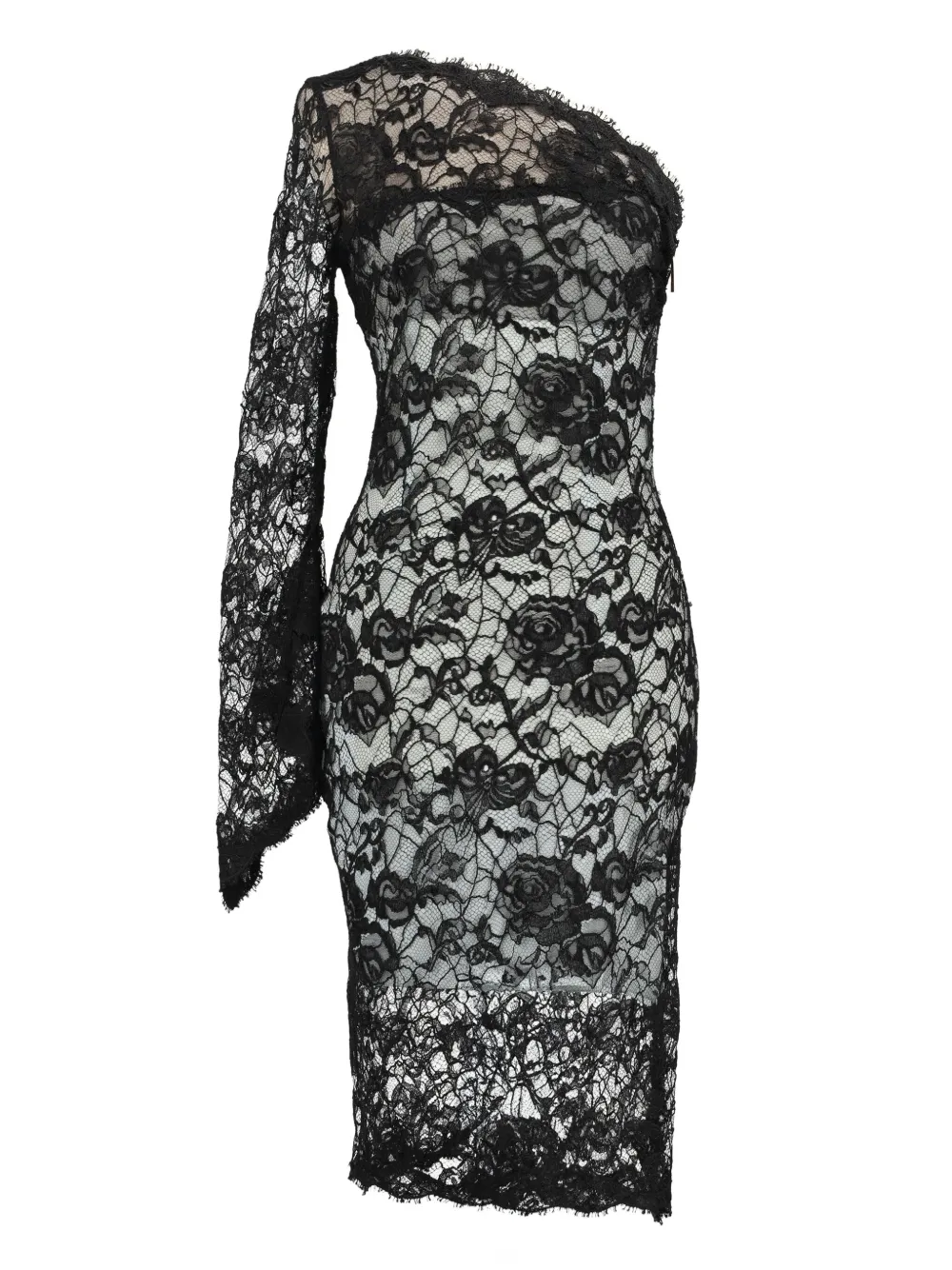 Pre-owned Pucci Lace-detailing Midi Dress