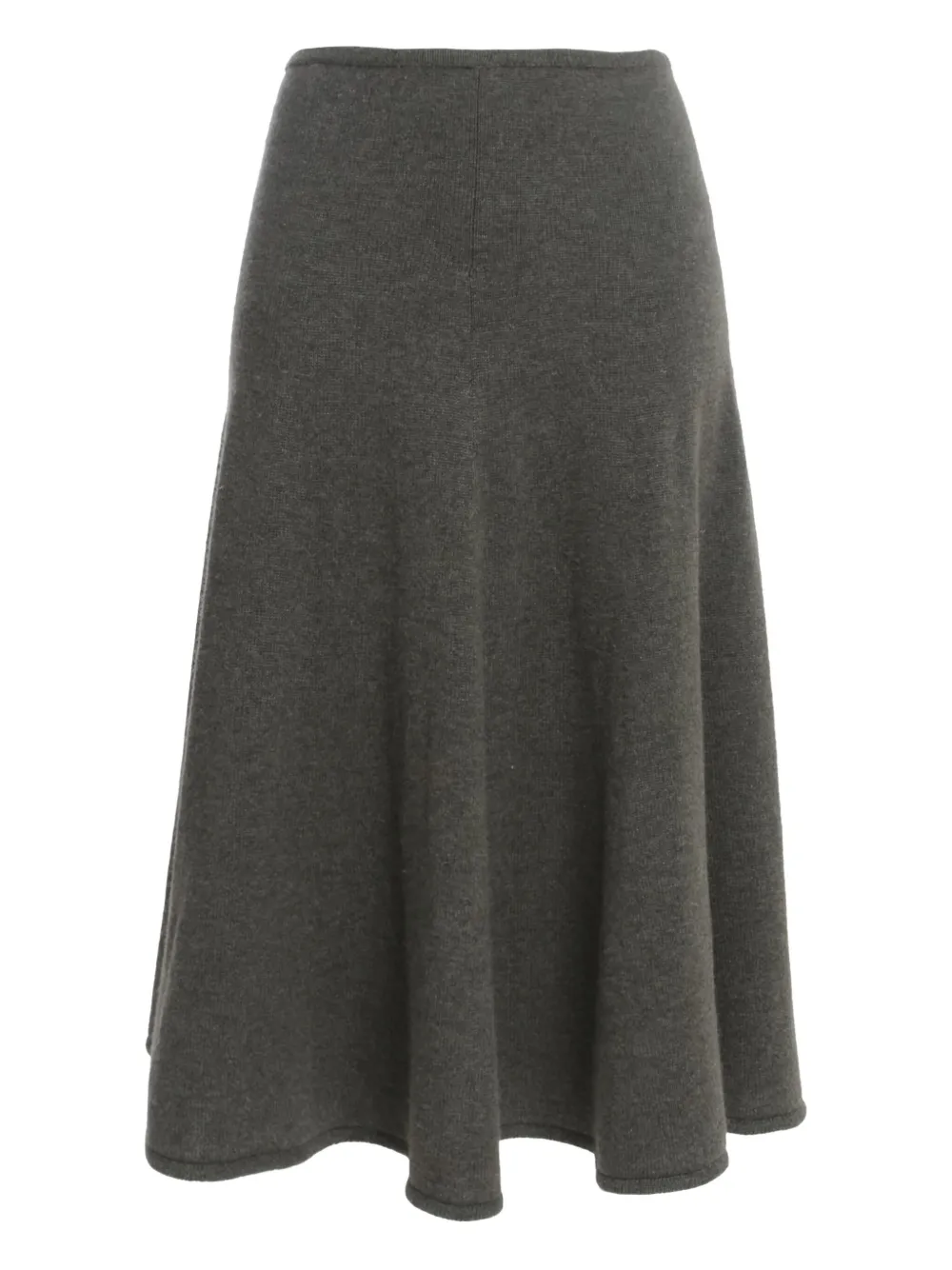 cashmere midi skirt
