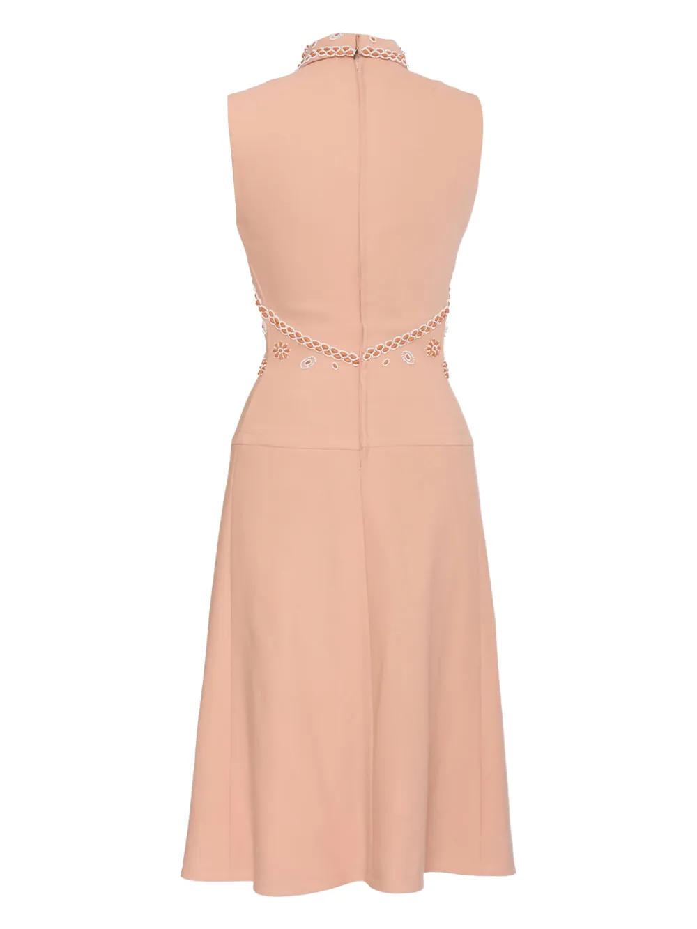 Vintage wool midi dress - Roze