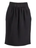 Celine Pre-Owned belted skirt - Black