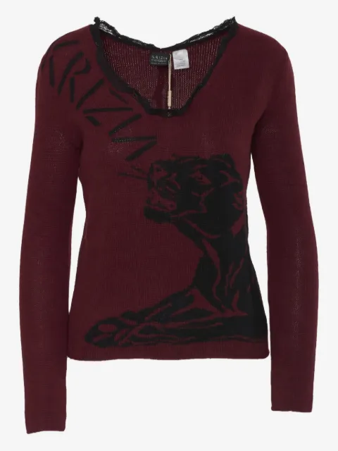 Krizia Pre-Owned Klassischer Kaschmirpullover