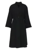 Vintage 1960s pre-owned embroidered coat - Black