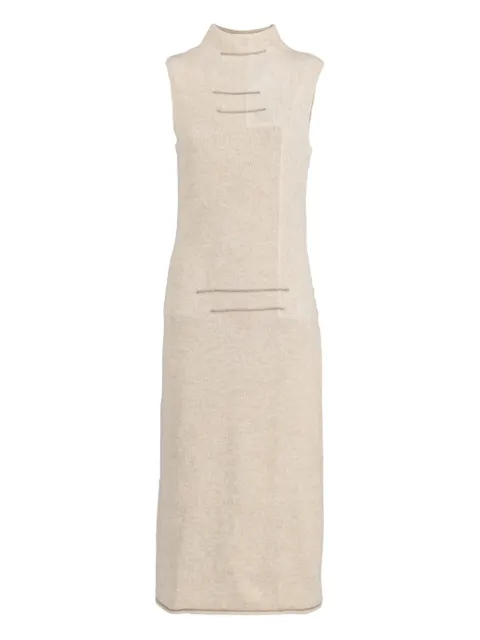 Voyage Et Cie Pre-owned high-neck patchwork dress