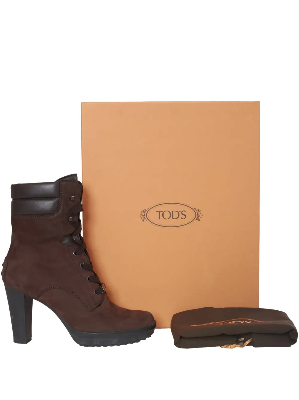 Tod's Vintage 100mm suede boots - ブラウン Tod's Vintage 100mm suede boots - ブラウン