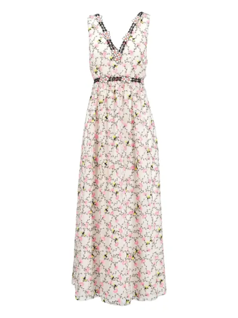 Giambattista Valli Vintage floral-embroidered dress