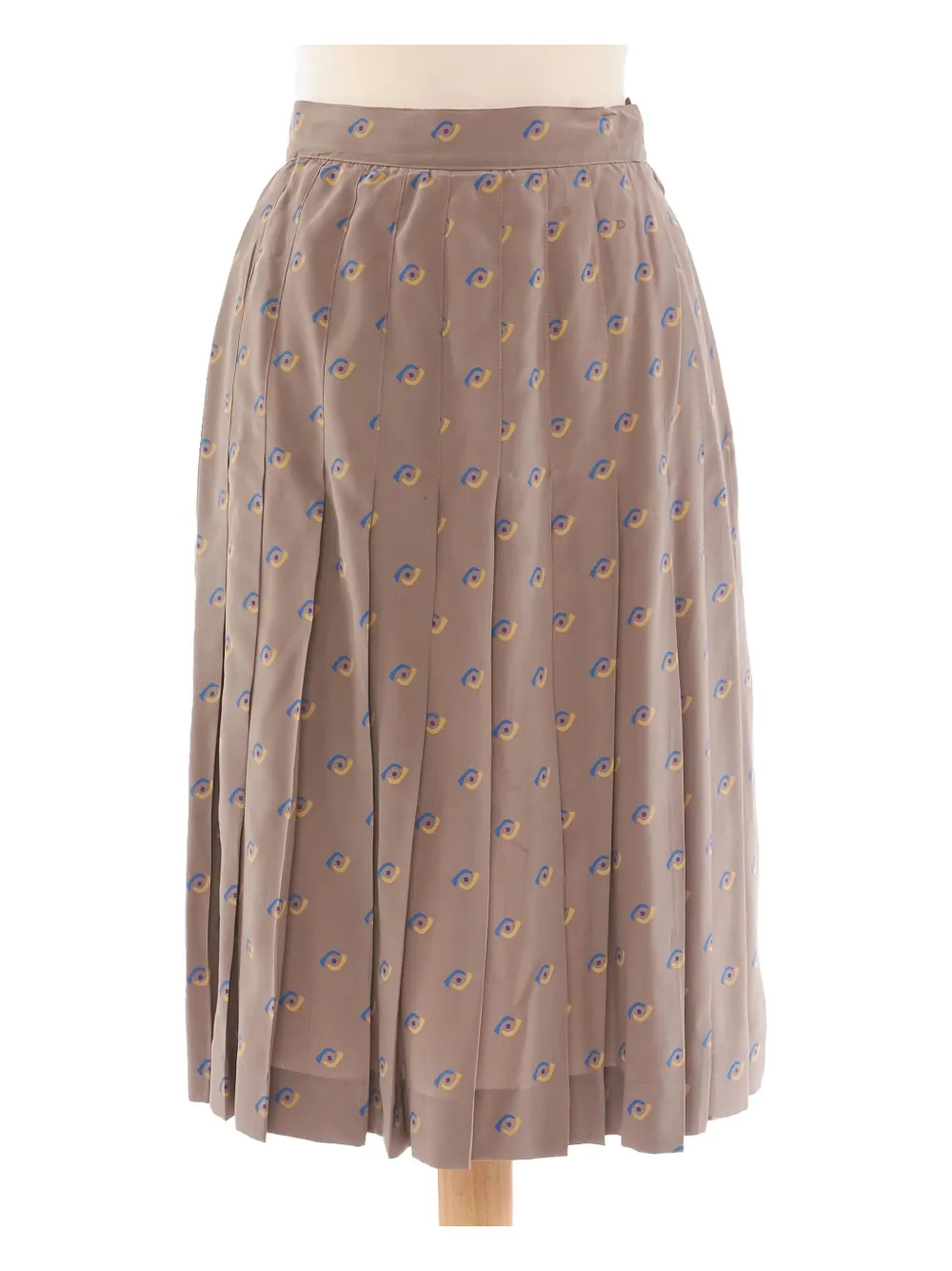 Laura Biagiotti Vintage Completo in seta con stampa grafica - Marrone