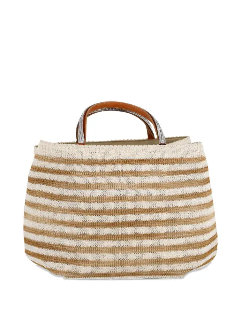 Ermanno Scervino Vintage striped tote bag