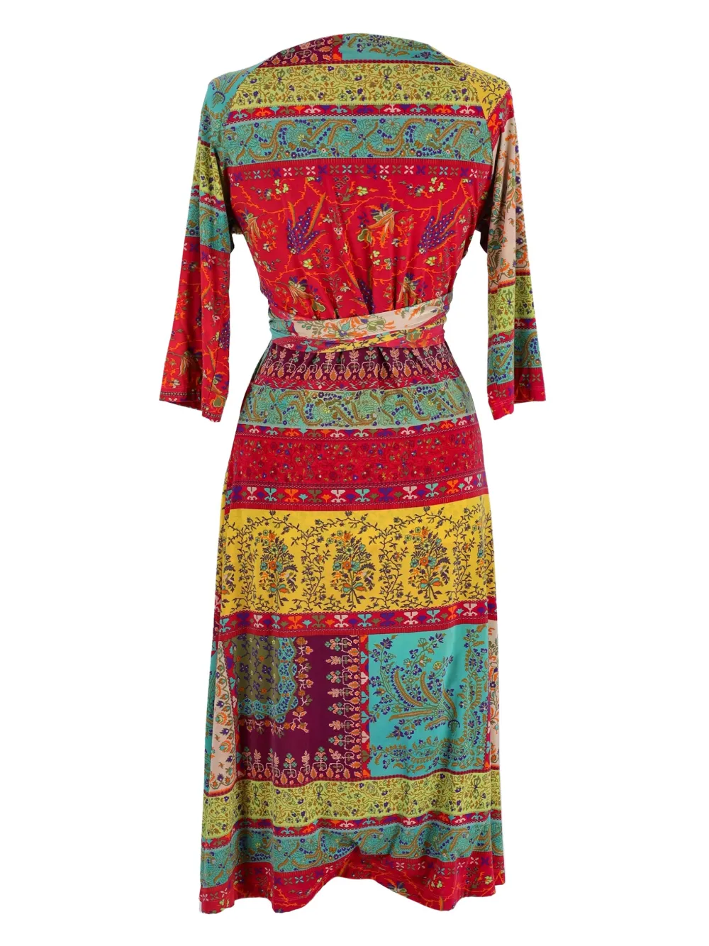 Etro Pre-Owned Wikkeljurk met patroon - Rood