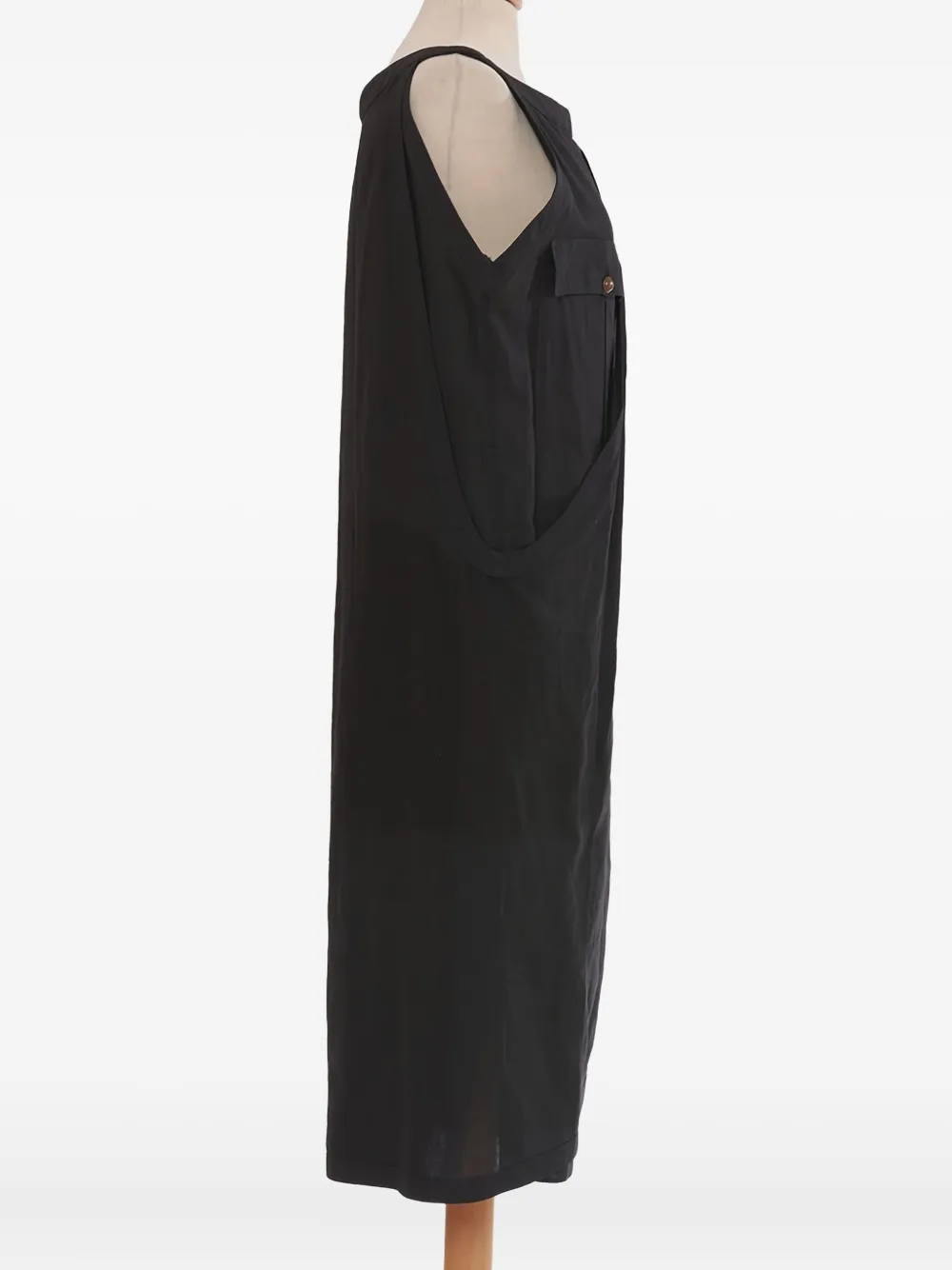 Pre-owned Versace Jersey Midi Dress In Black