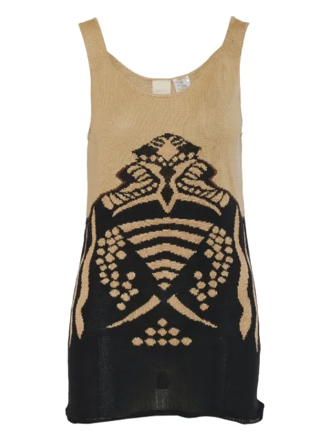 Krizia Pre-Owned patterned tank top