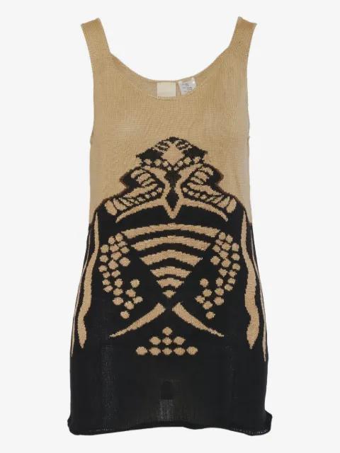 Krizia Pre-Owned patterned tank top