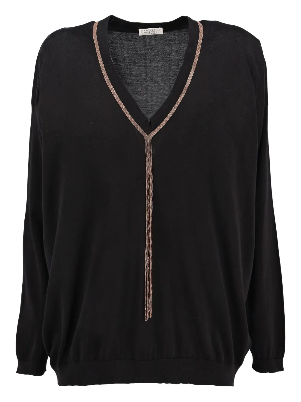 Monili-chain sweater